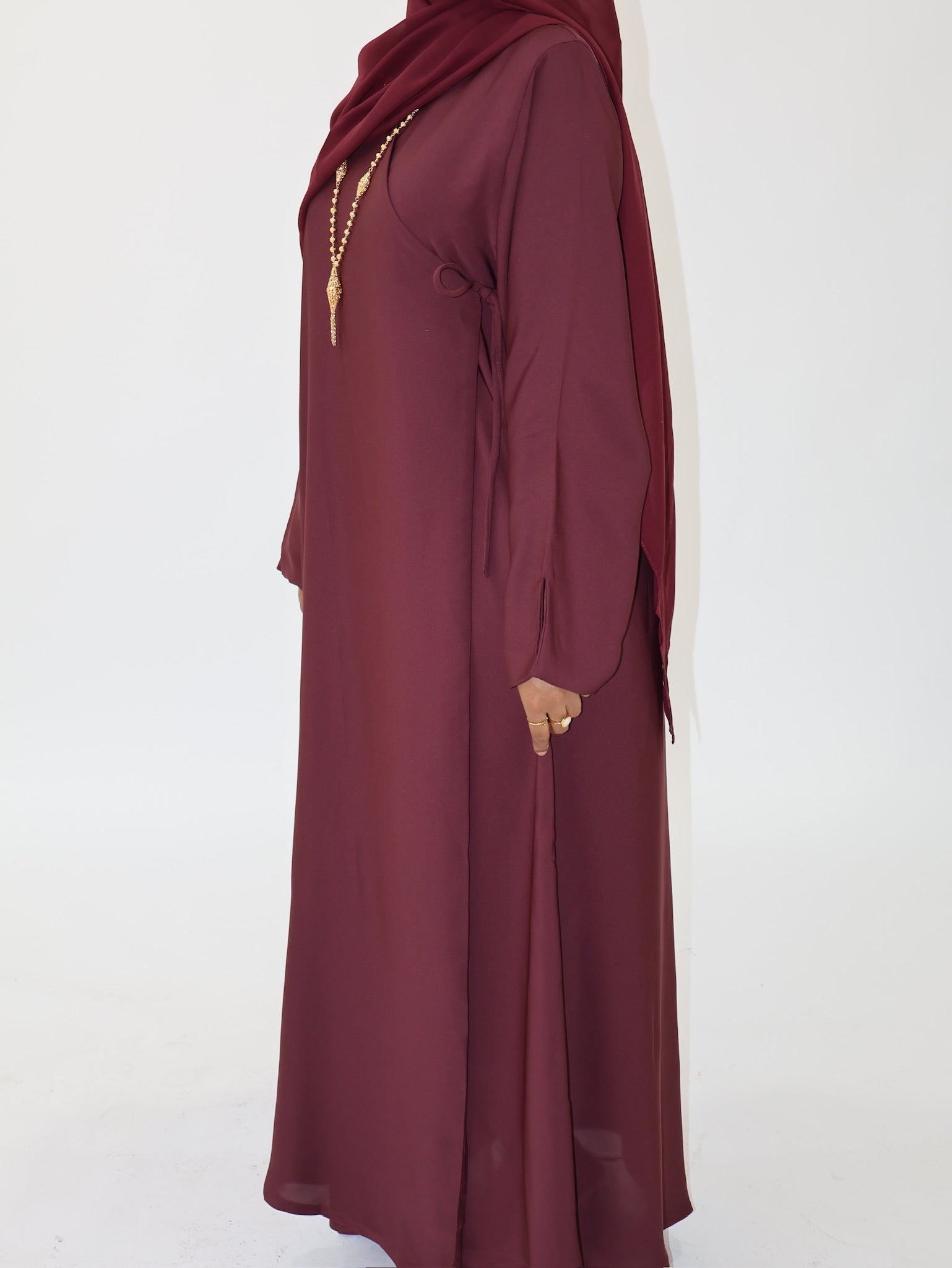 Classic Abaya - Burgundy
