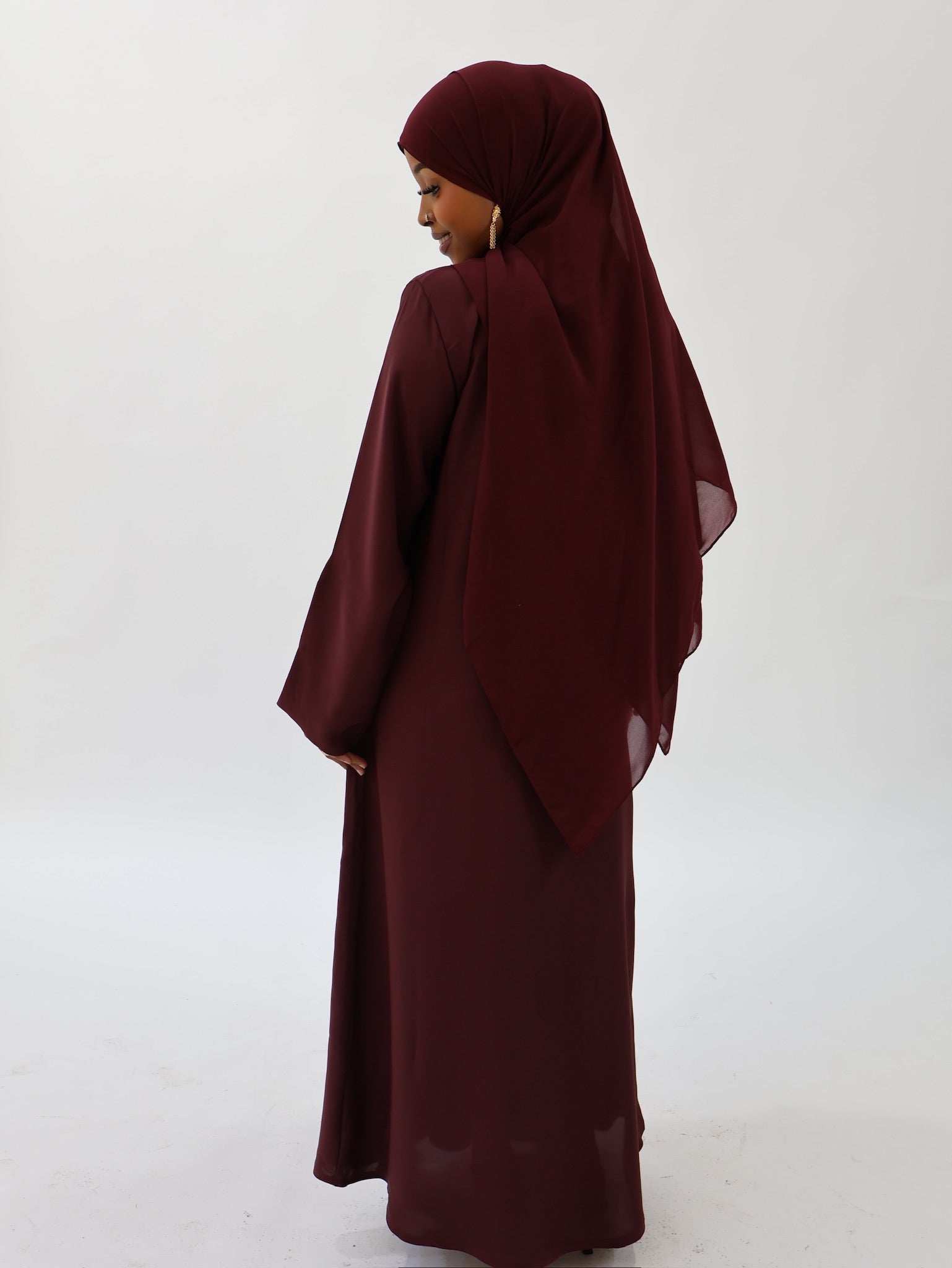 Classic Abaya - Burgundy